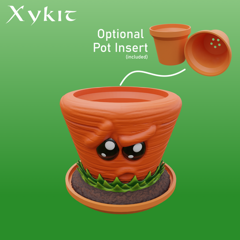 Confused Carrot Face Planter - 3D printing files