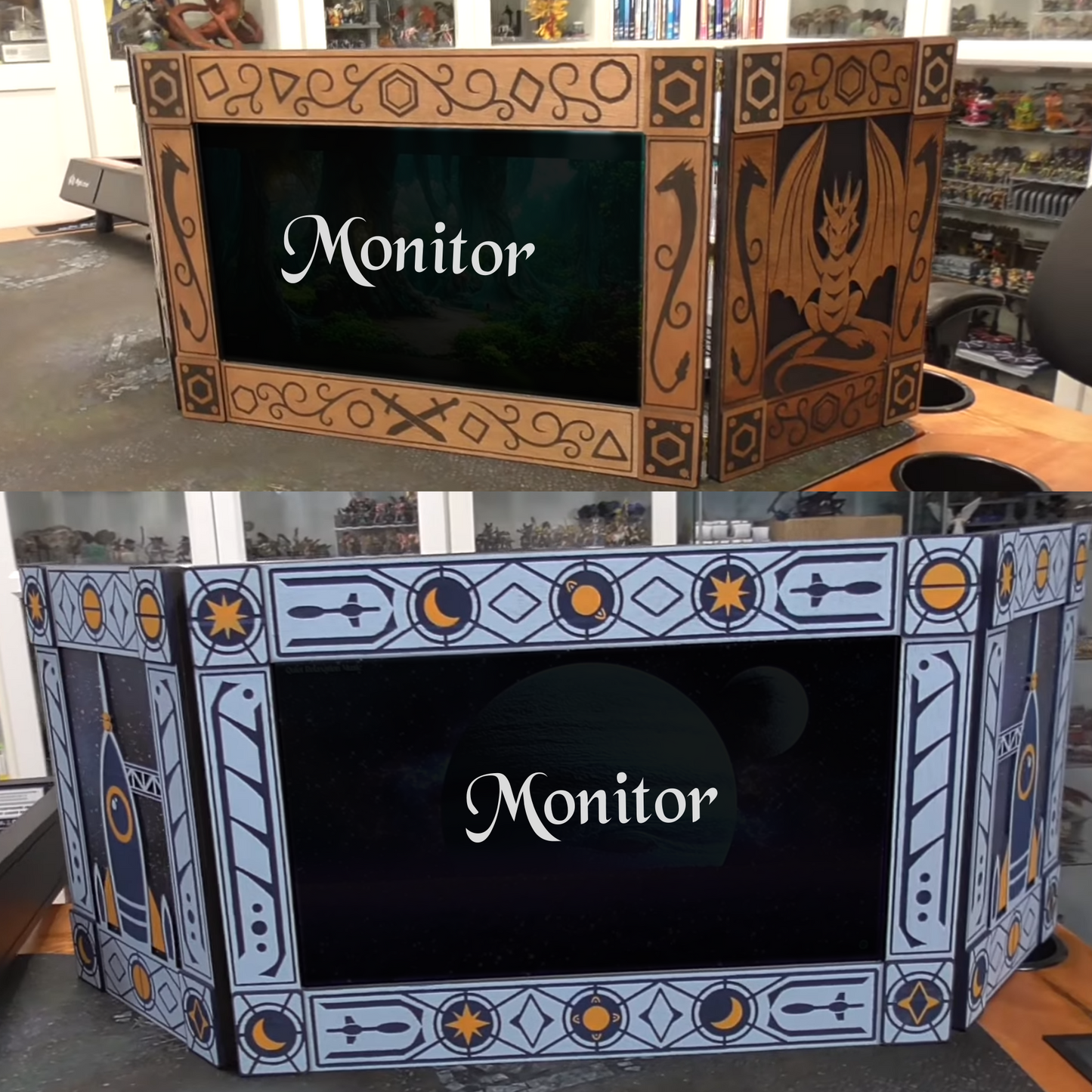 Laser Cut DM Screen - Fantasy & Sci-Fi (SVG Files)