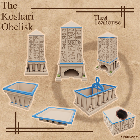 The Koshari Obelisk Set - 3D Print Files