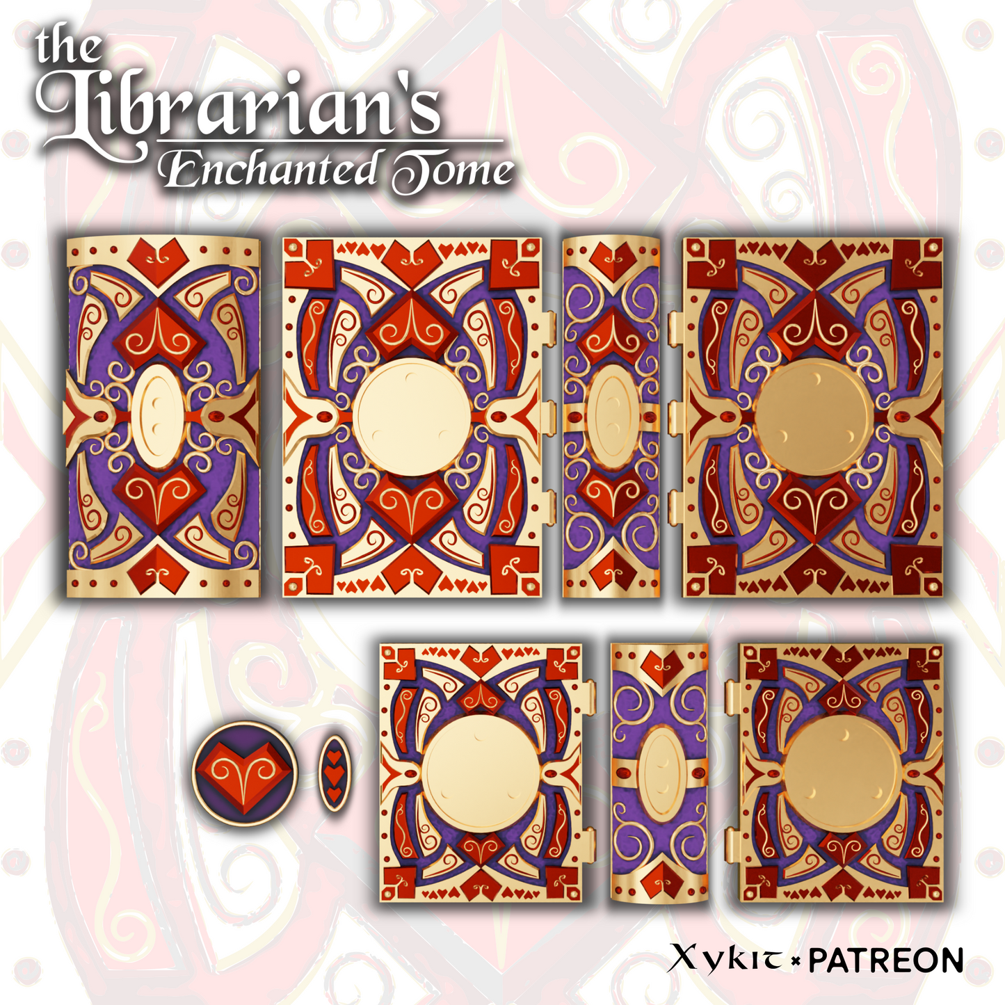 Love Tome - Set of 3 - 3D printing files