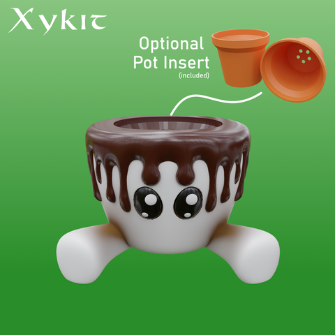 Chocolate Dipped Marshmallow Planter - 3D printing files