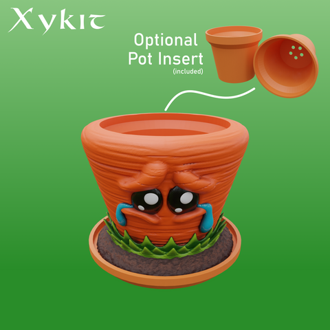 Sad Carrot Face Planter - 3D printing files