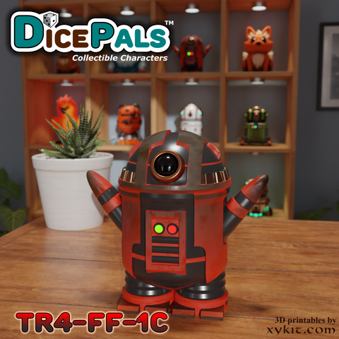 TR4-FF-1C Robot Dice Pals - Series 1 - 3D print files