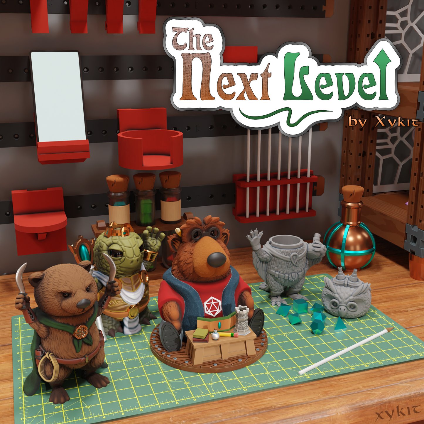 "All - In" The Next Level - 3D printable décor - 3D print files