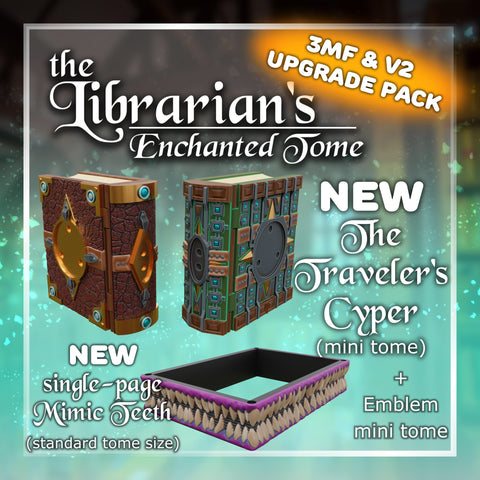 The Librarian's 3MF and Version 2 Upgrade Pack - 3D print files