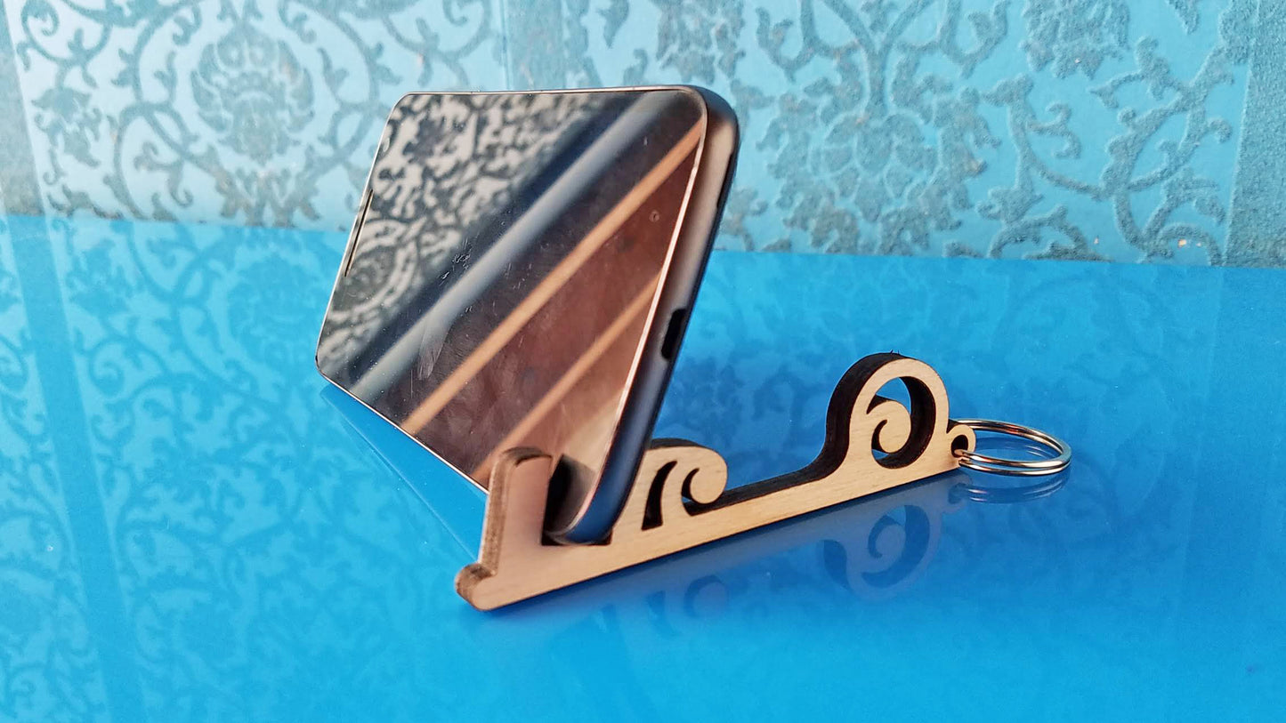 FREE Vintage Key-chain Cell Phone Holder - SVG and STL (Digital Download)