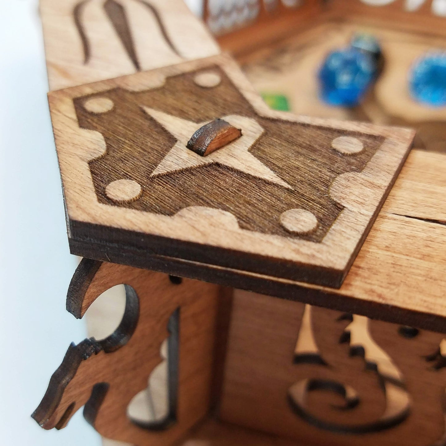 Laser Cut - The Leviathan - Hexagon Dice Tray (Digital Download)