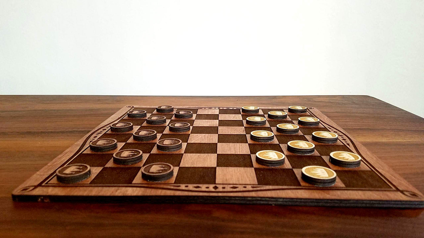 Classic Chess and Checkers set with Box - DIY Project (Digital Download)