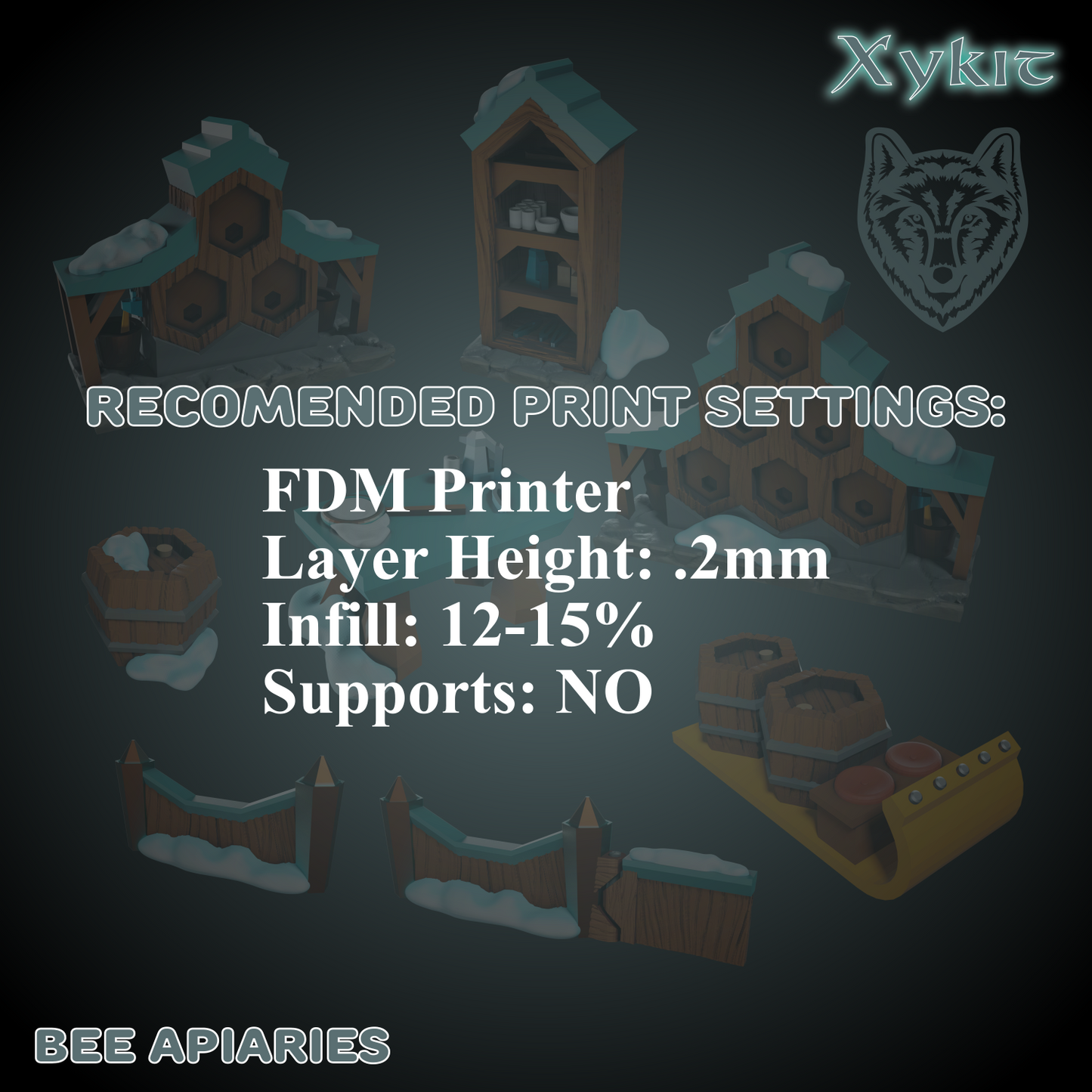 ADD-ON Bee Apiaries - Blizzard Bluffs - 3D print files