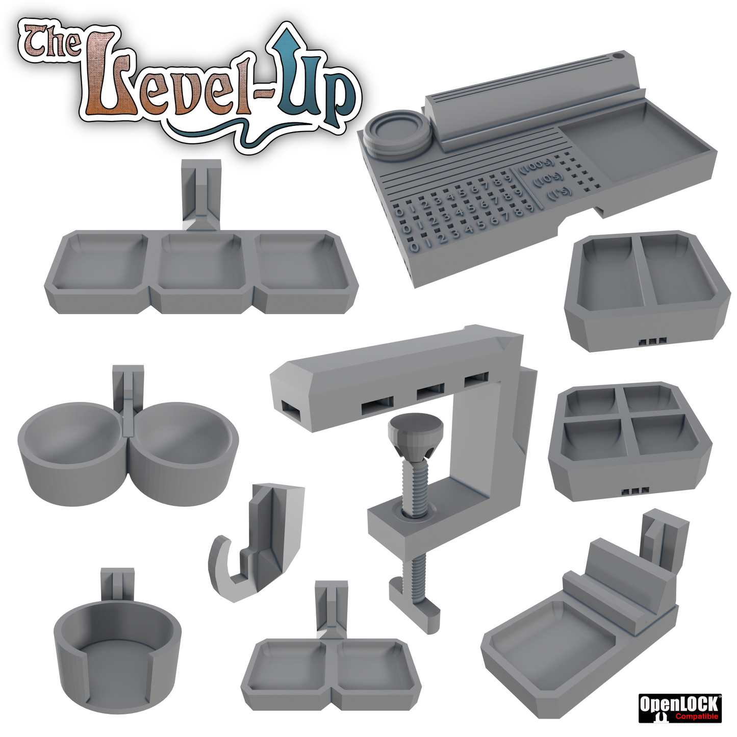 Tabletop Clamp System - 3D print files