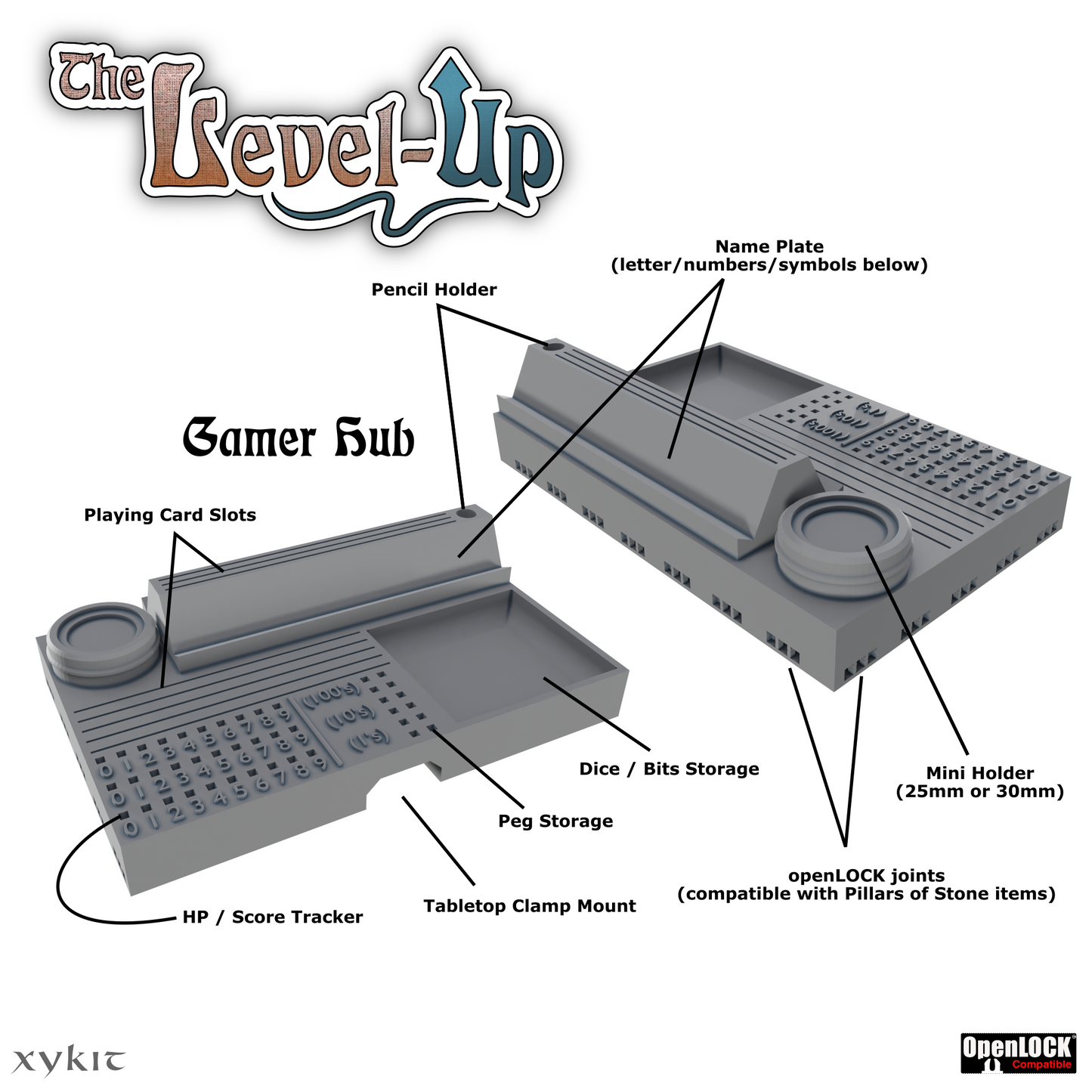 Tabletop Clamp System - 3D print files