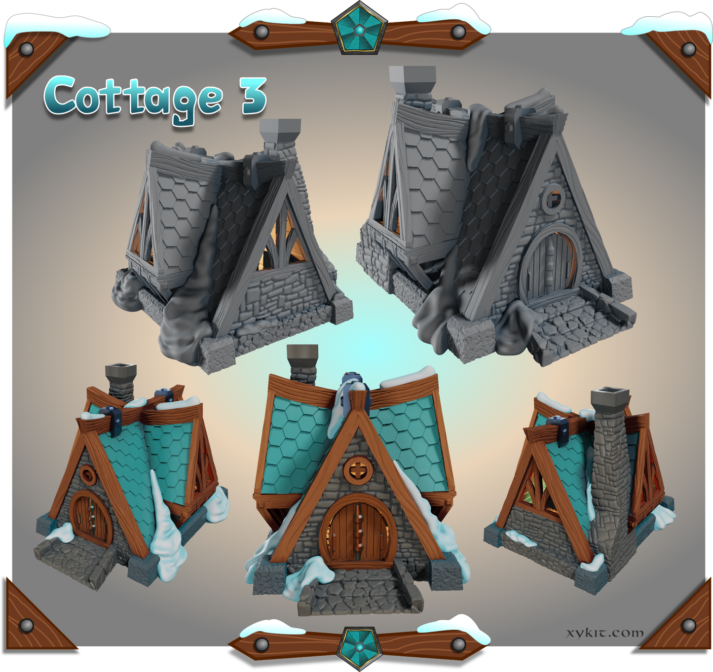 Cottage 3 - Blizzard Bluffs - 3D print files
