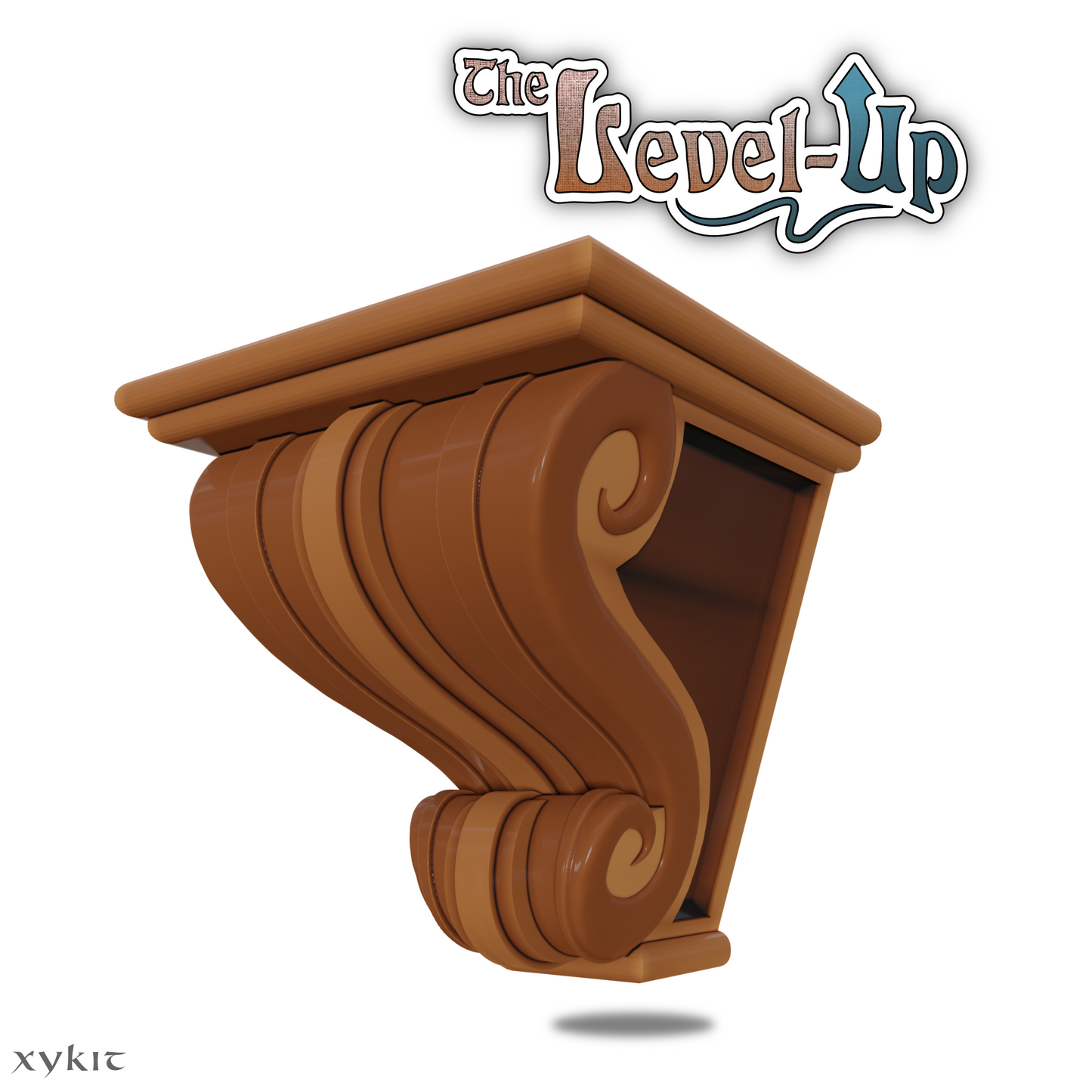 Elegant Scrolls Opening Corbel - 3D print files