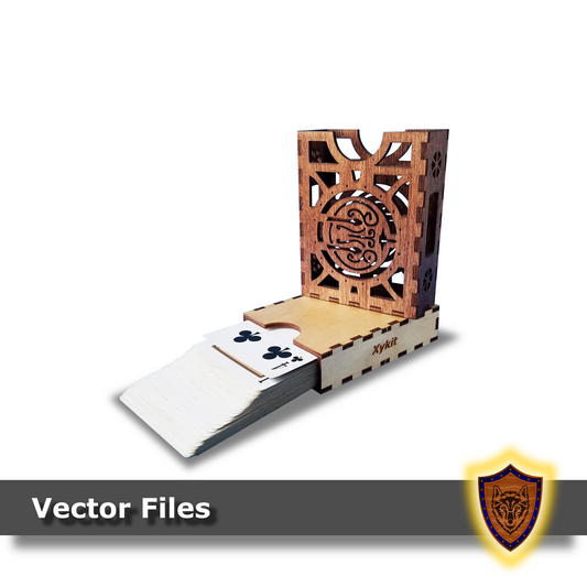 Laser Cut - Halfing Deck Box - Sleeved and Un-sleeved - Vector Files (Digital Download)