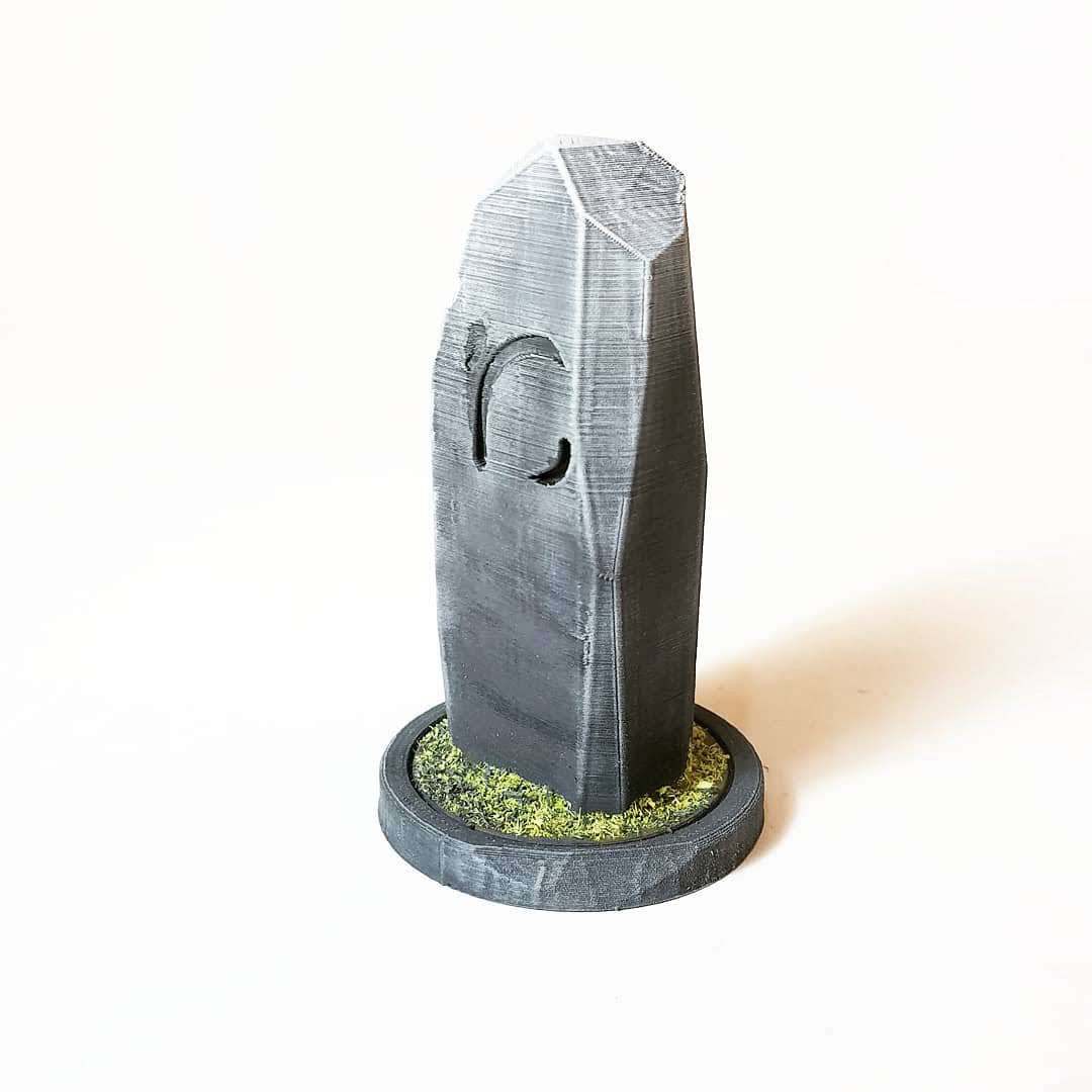 3d Printed Stone Circle Meeting Place- Compass - Scatter Terrain (.stl file)