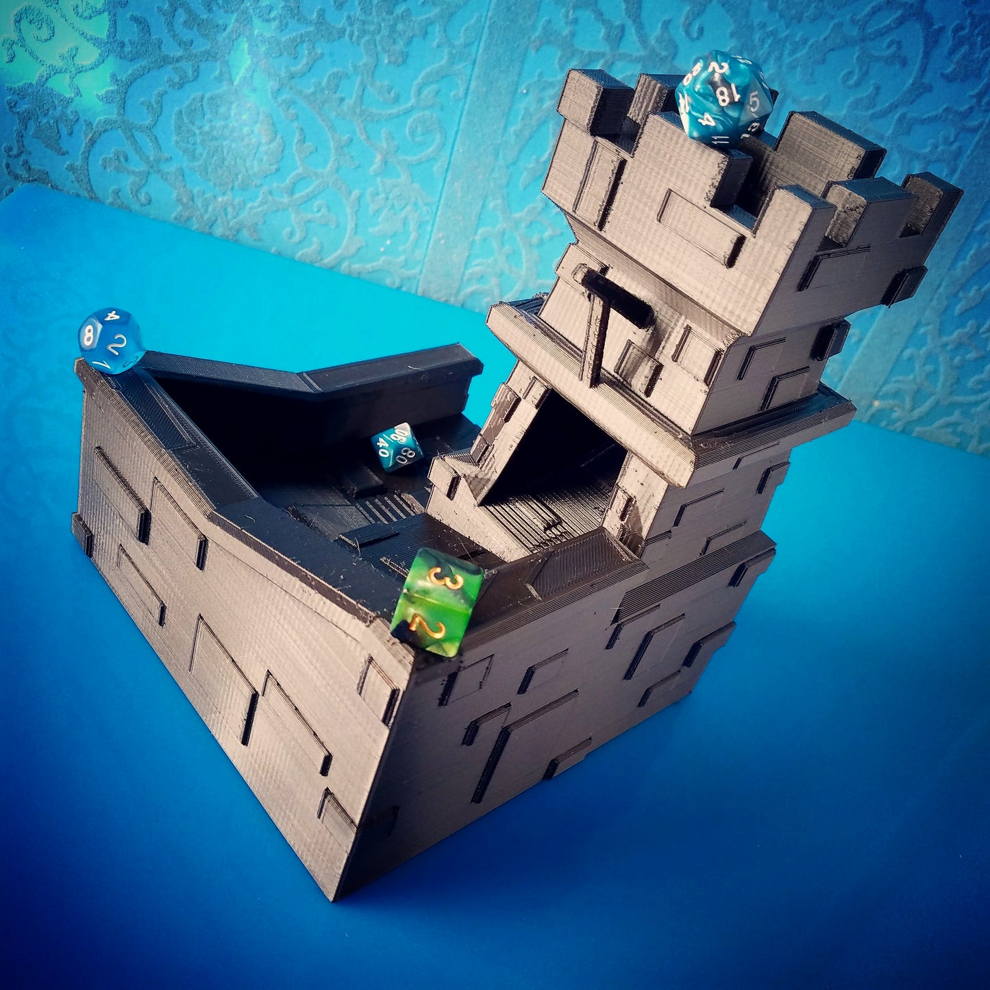 3D Castle Dice Tower - Tower Defense - (.stl file)