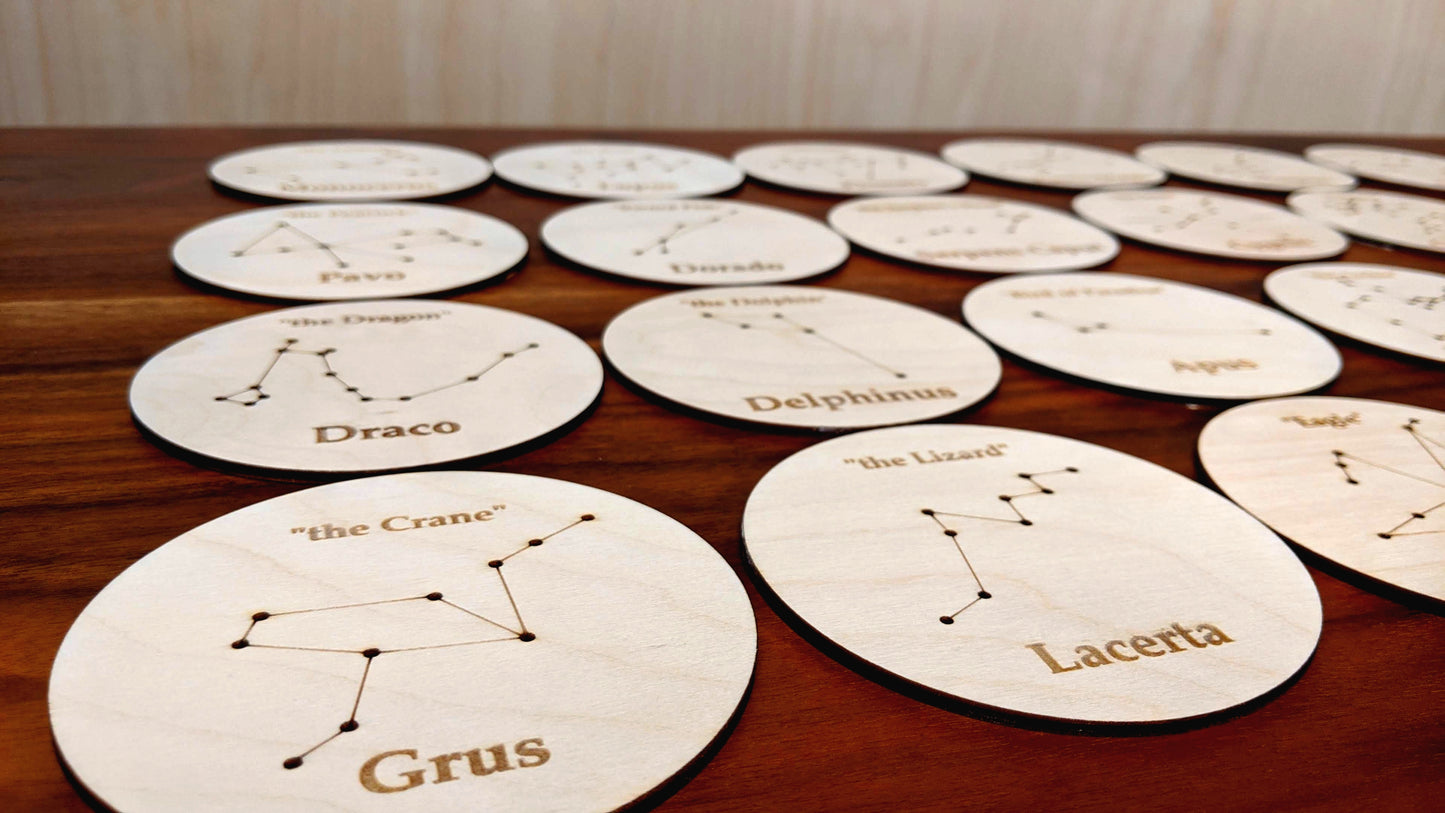 Constellation Coasters Designs - SVG - DXF - EPS (digital download)