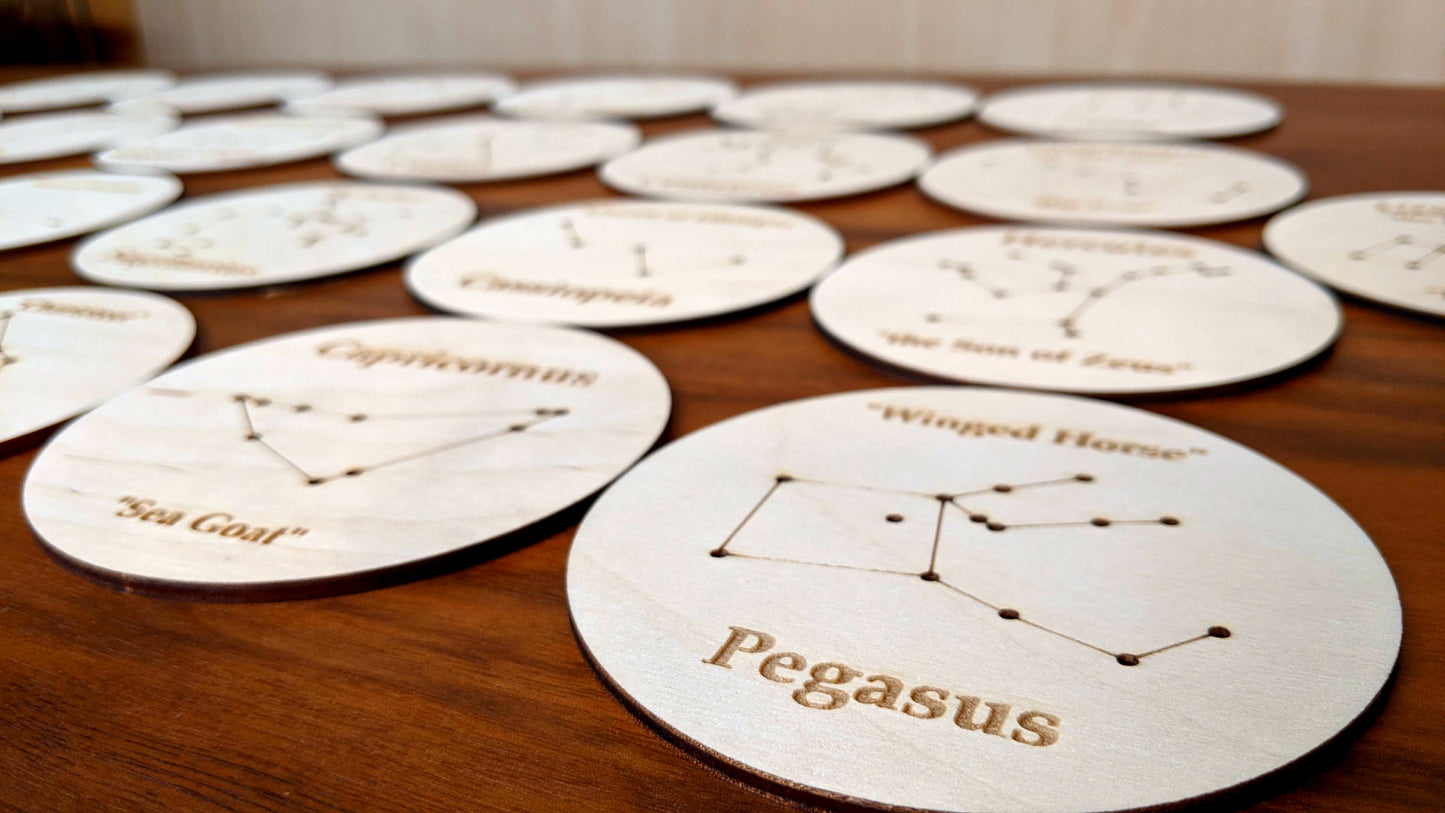 Constellation Coasters Designs - SVG - DXF - EPS (digital download)