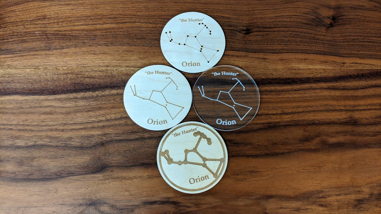 Constellation Coasters Designs - SVG - DXF - EPS (digital download)