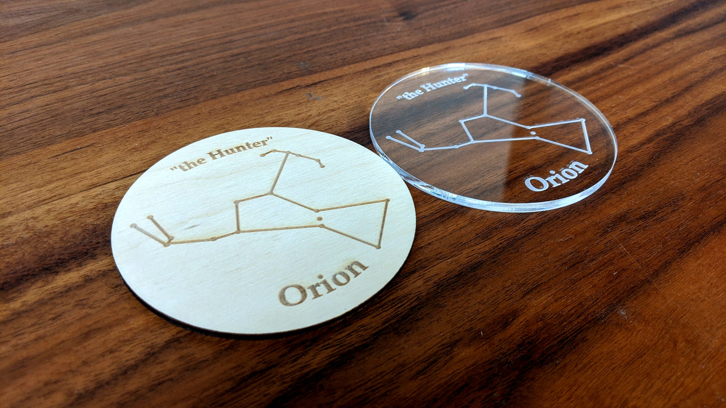 Constellation Coasters Designs - SVG - DXF - EPS (digital download)