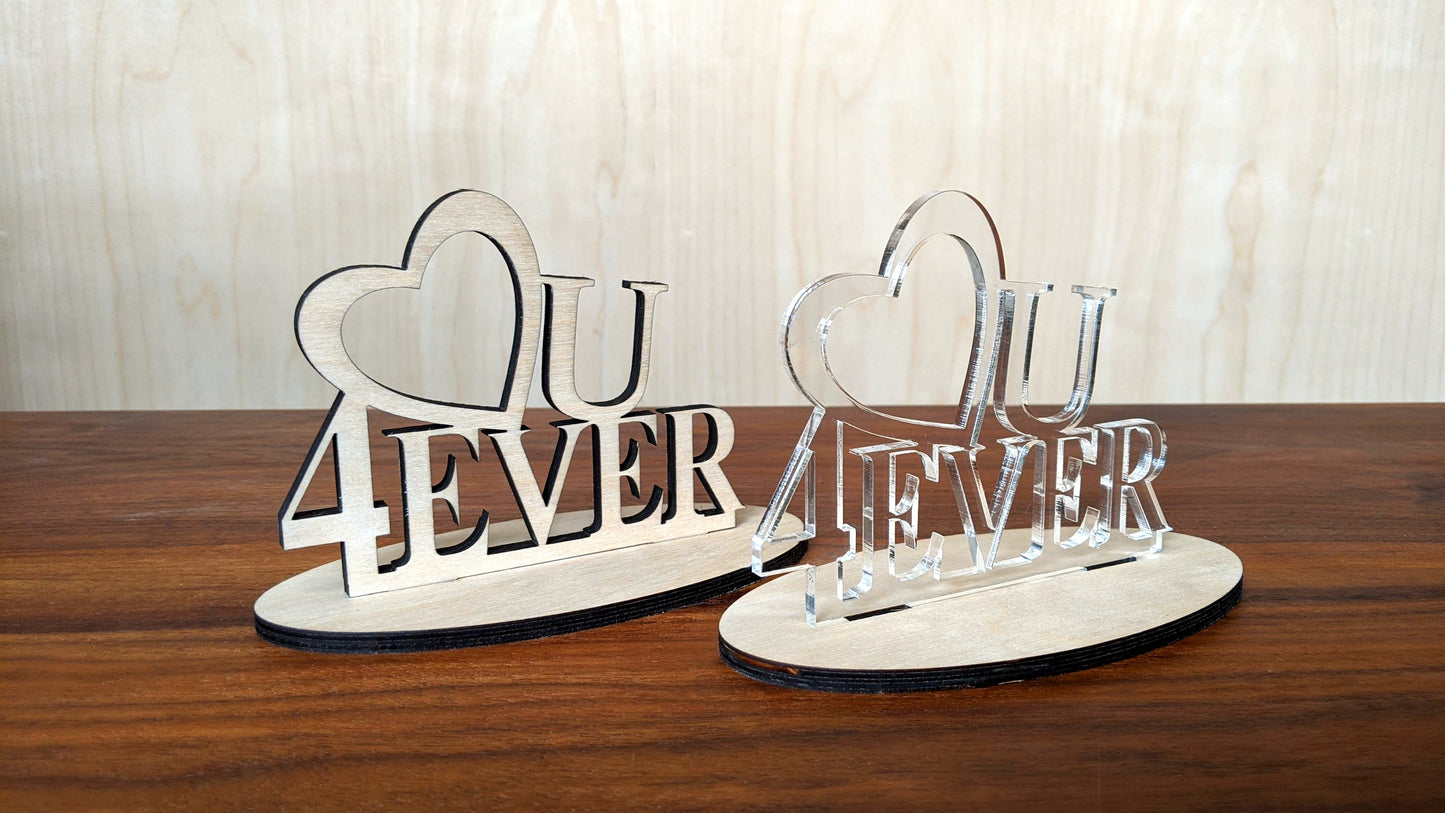 Love You Table Signs - 3 Designs - 3mm and 6mm (digital download)