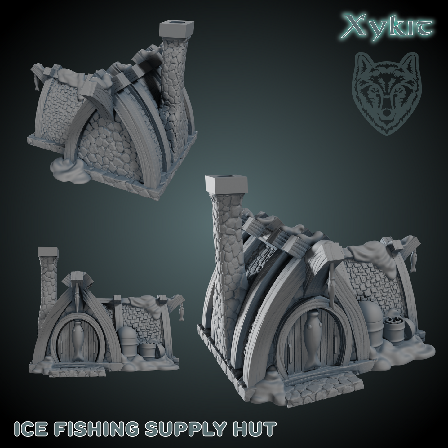 Ice Fishing Supply Hut - Blizzard Bluffs - 3D print files