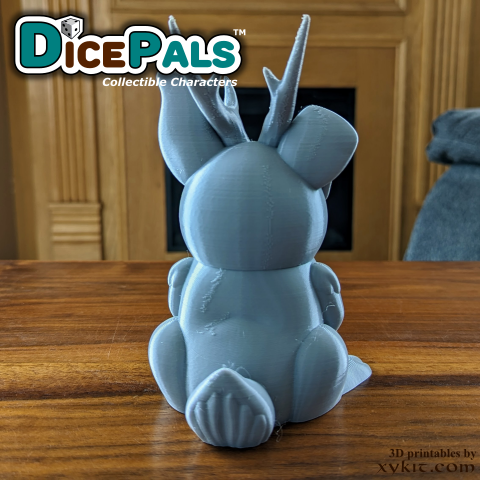 Jack-a-lope Dice Pal - Series 1 - 3D print files