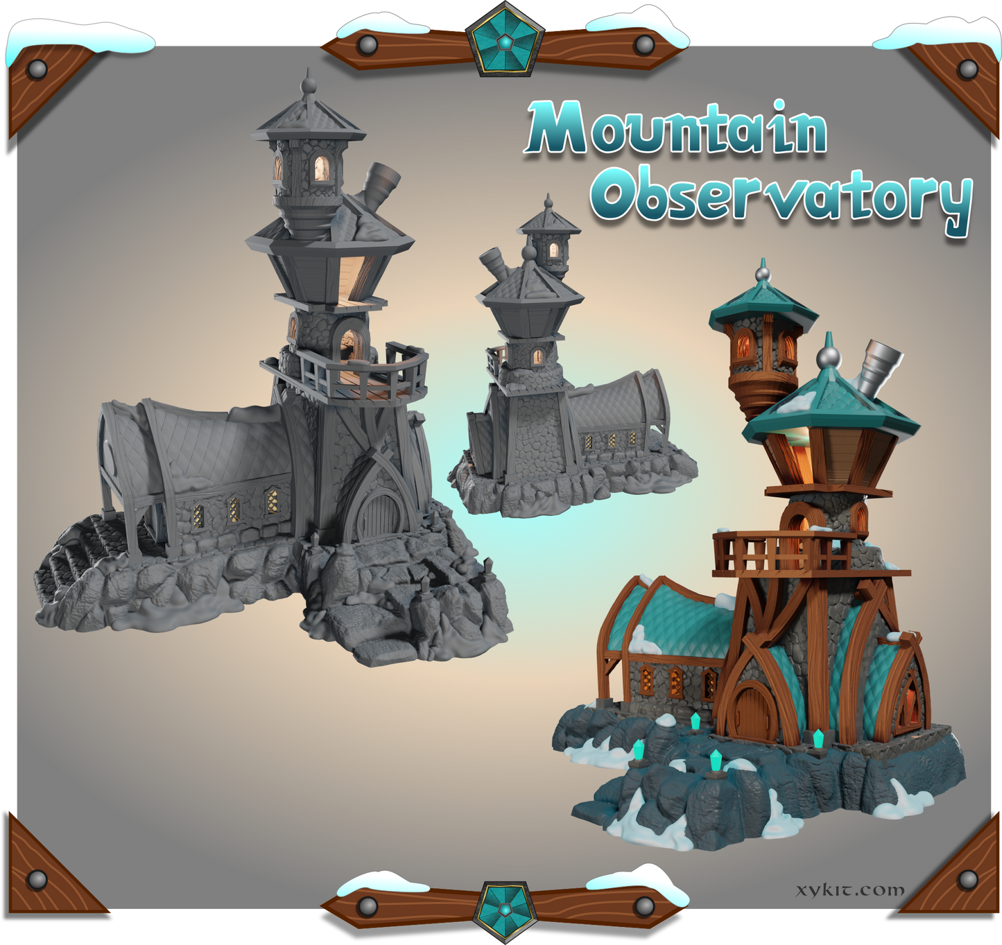 3d printable building mountain observatory