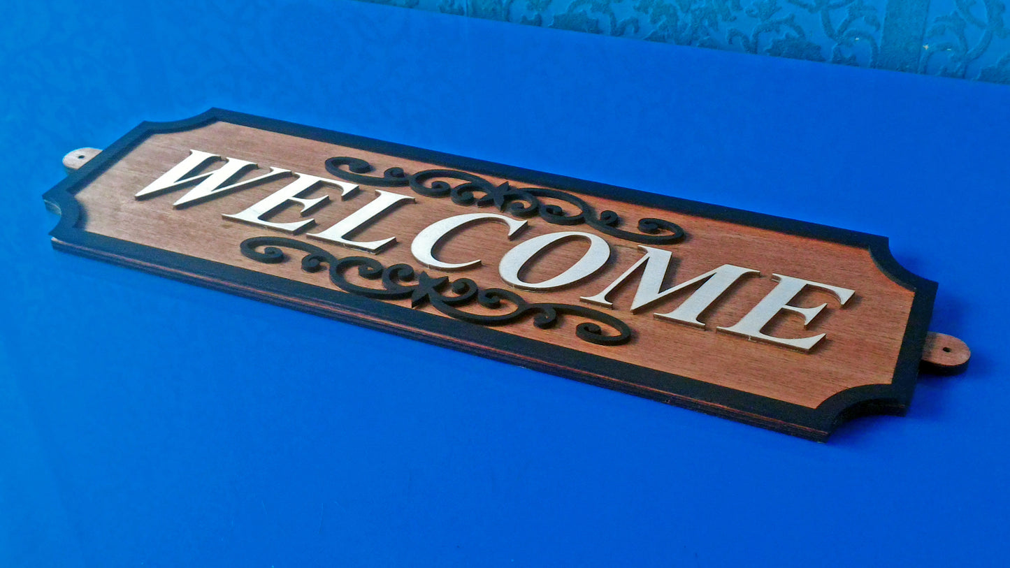 Welcome Sign - Laser Cut - (Digital Download)