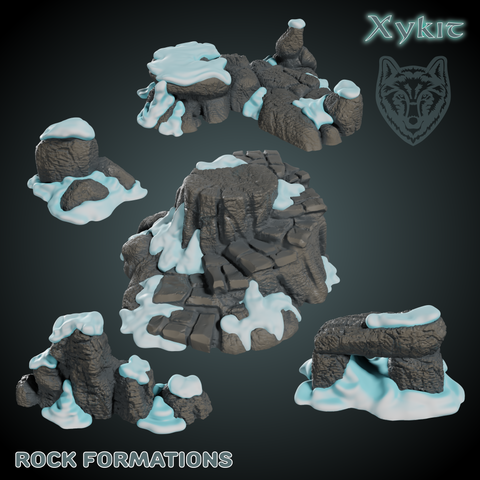 3d print stl files rock formations