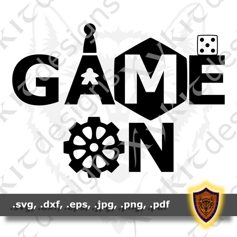 Game On - Tabletop - T-shirt SVG design (Digital Download)