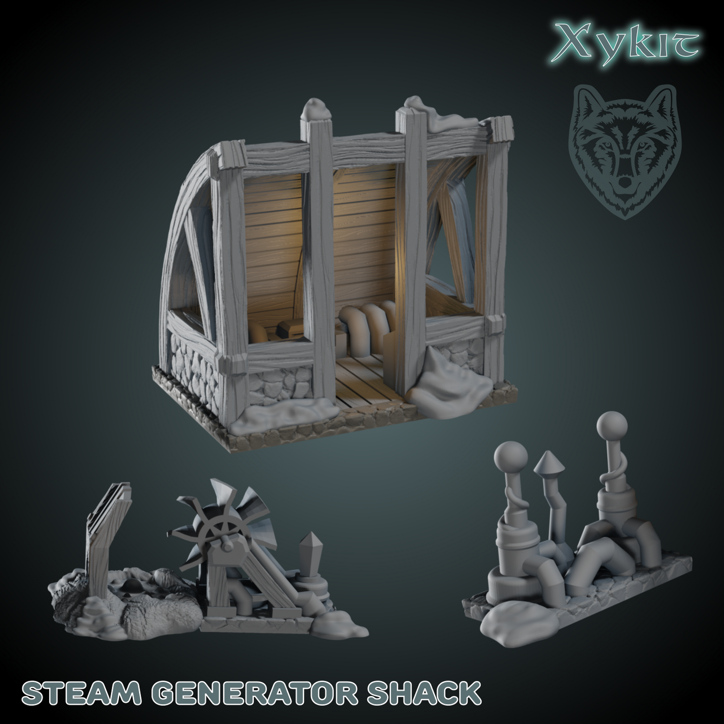 Steam Generator Shack - Blizzard Bluffs - 3D print files