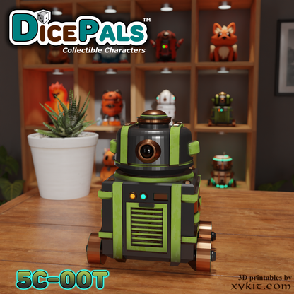 5C-00T Robot Dice Pal - Series 1 - 3D print files