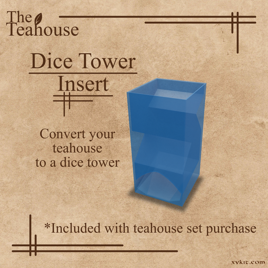 Teahouse Dice Tower Insert - 3D Print Files – Xykit