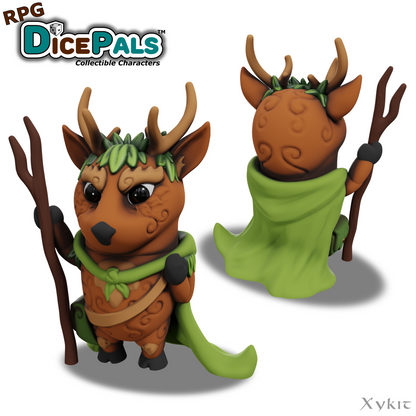 Emery the Druid Reindeer RPG Dice Pal - 3D Print File