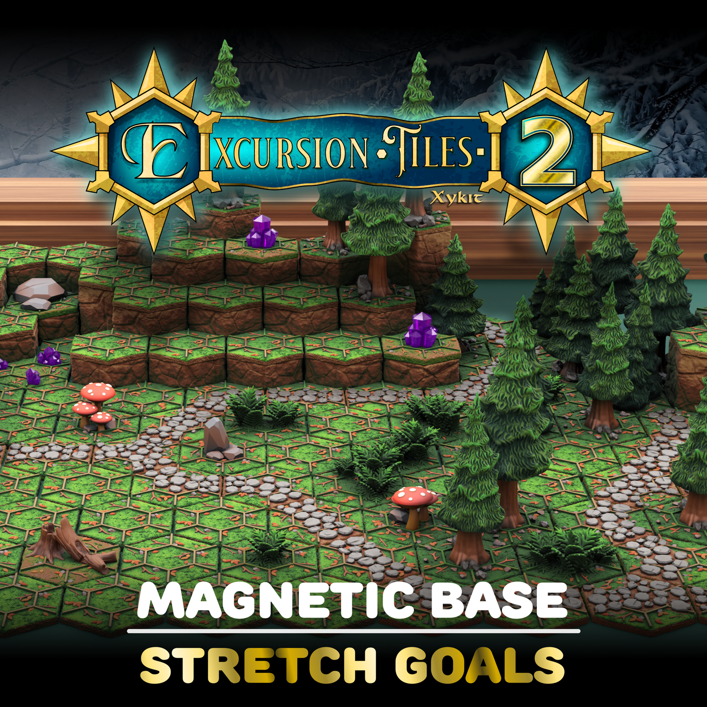Excursion Tiles 2 -Stretch Goals - Magnetic Base