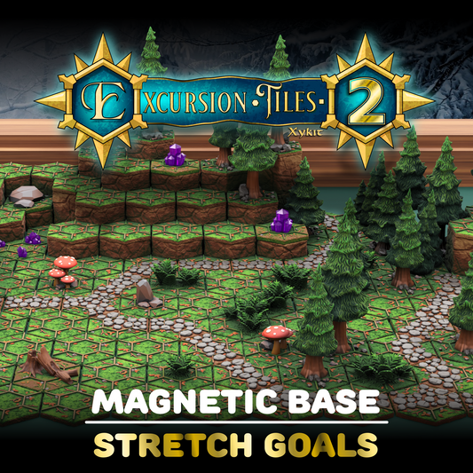 Excursion Tiles 2 -Stretch Goals - Magnetic Base
