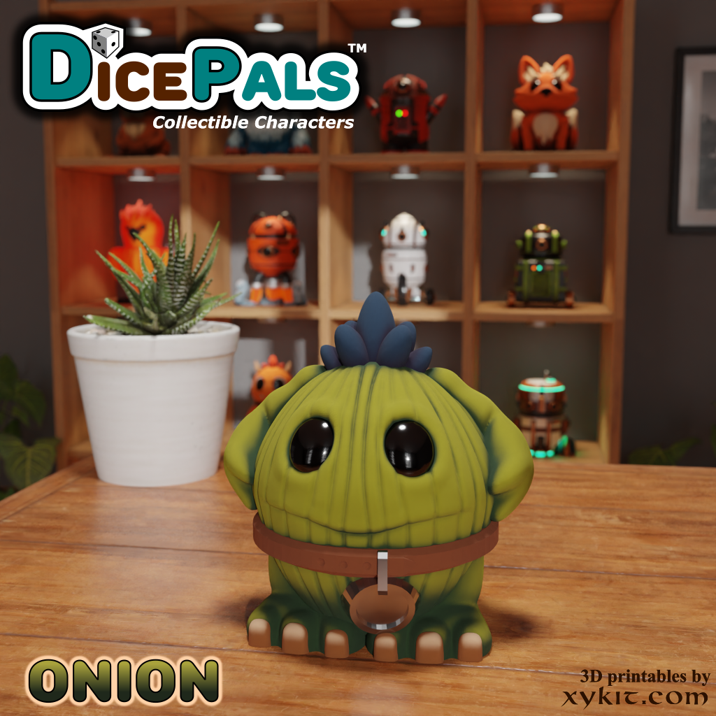 Onion Monster Dice Pal - Series 1 - 3D print files