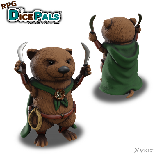 Otto the Otter Rogue RPG Dice Pal - 3D Print File