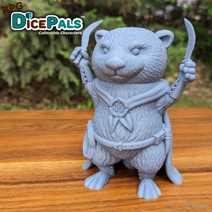 Otto the Otter Rogue RPG Dice Pal - 3D Print File