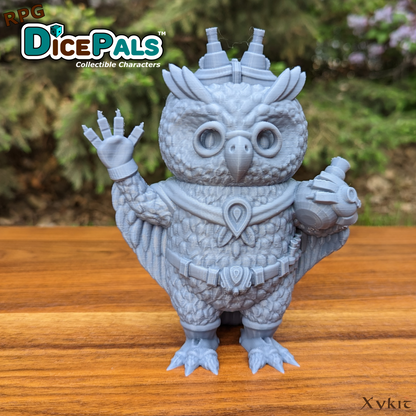 Owlbert the Owltificer RPG Dice Pal - 3D Print File