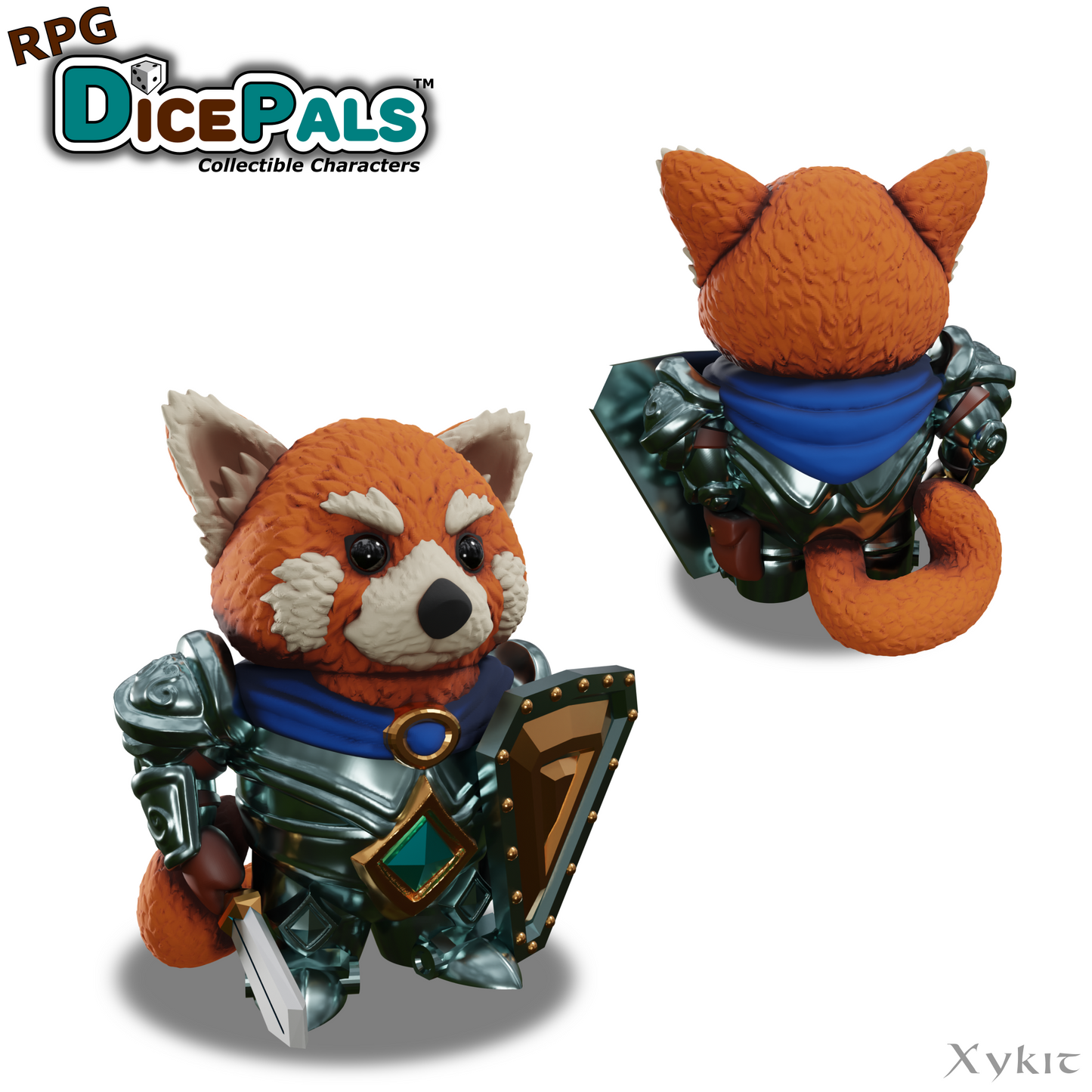 Rowan the Red Panda RPG Dice "Pal-adin" - 3D Print File