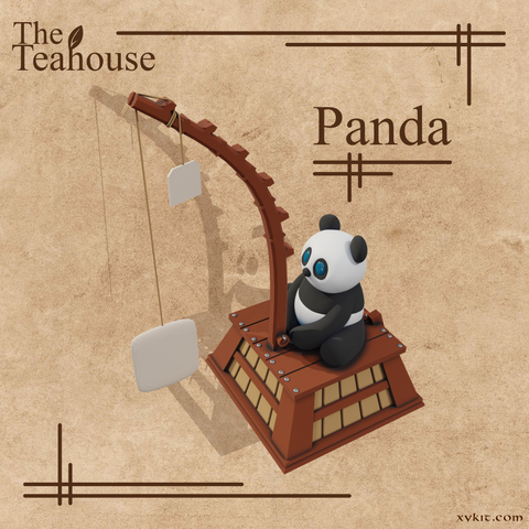 Panda Tea Crane - 3D Print Files