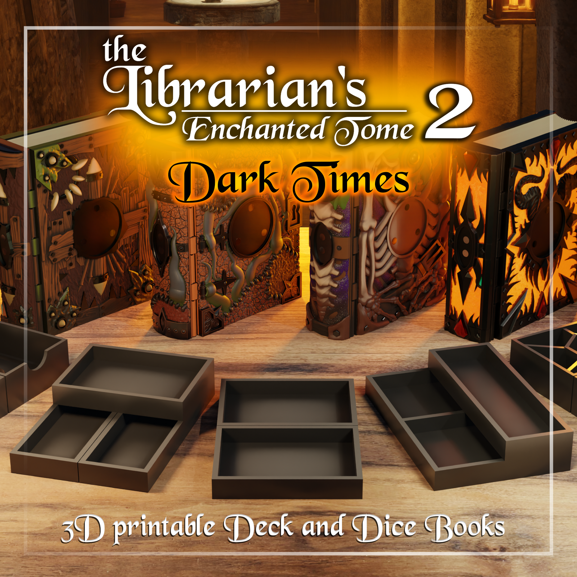 The Librarian's Enchanted Tome 2 - STL & 3MF 3D print files – Xykit