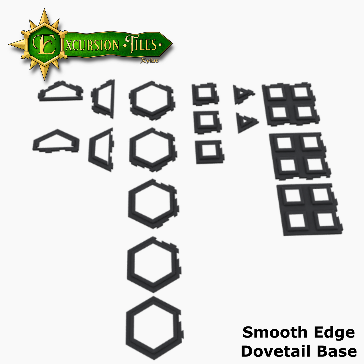 Smooth Edge - DOVETAIL - Base Grids for Excursion Tiles