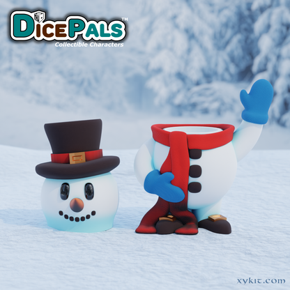 Snowman Dice Pal - 3D Print File