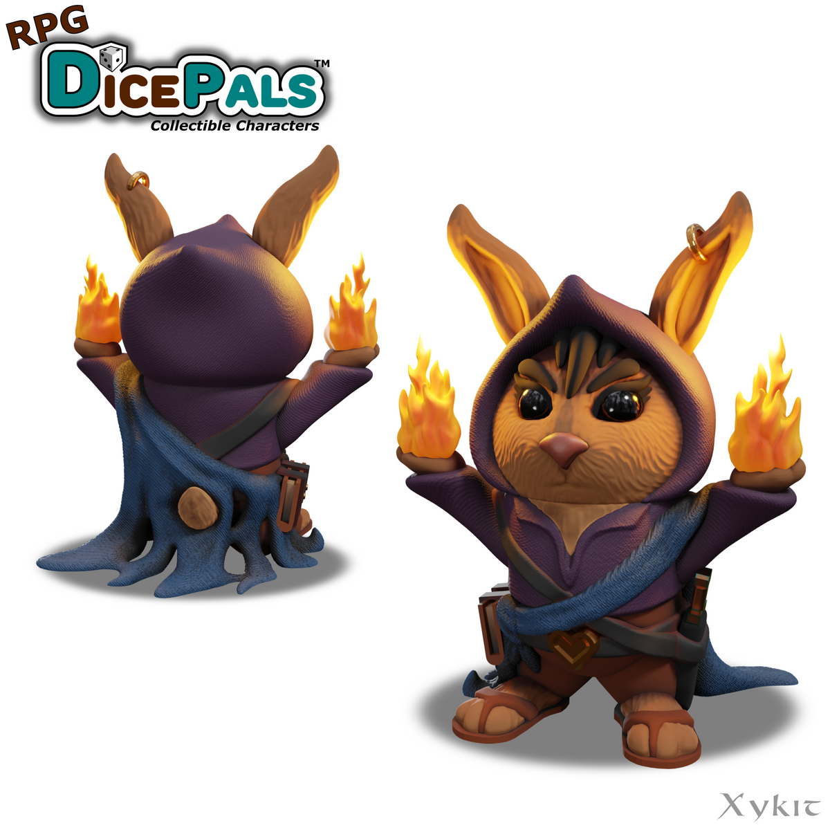 Wanda Rabbit Hopsch Wanda Rabbit the Warlock RPG Dice Pal - 3D Print File – Xykit