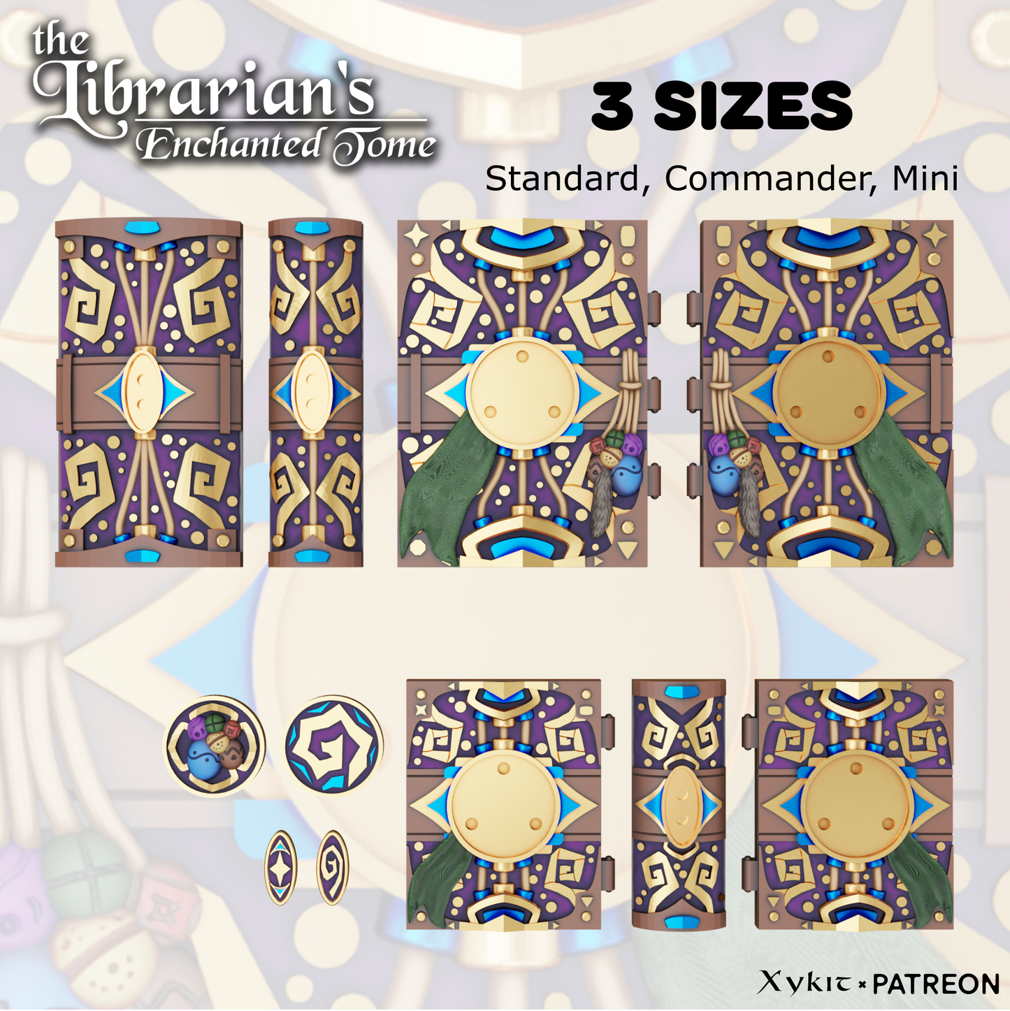 Wizard Tome set of 3 - 3D Printing Files