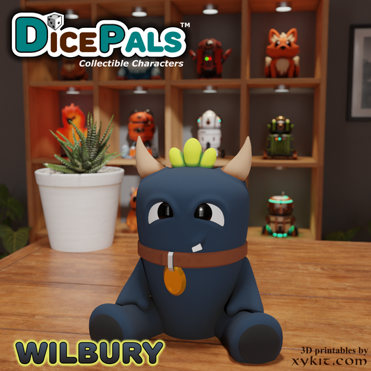 Wilbury Monster Dice Pal - Series 1 - 3D print files