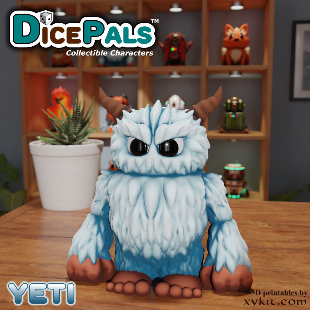 Yeti Dice Pal - Series 1 - 3D print files